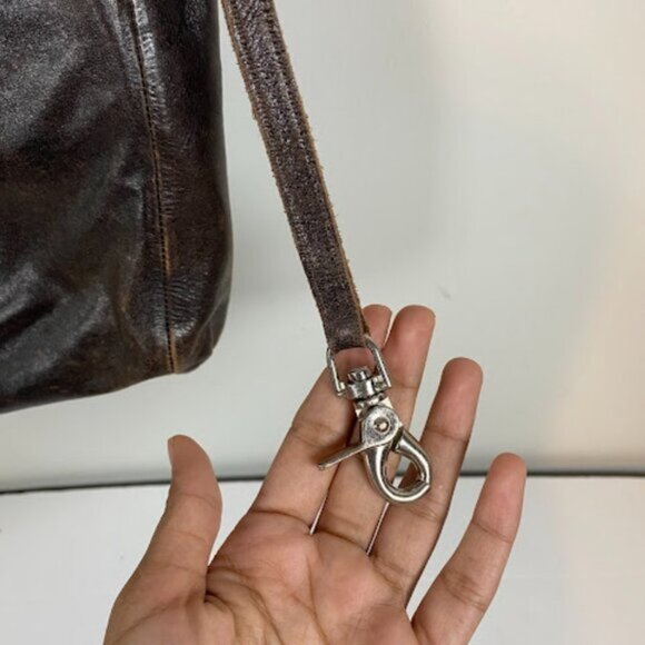 Vintage RUDSAK Collection Brown Leather Messenger Bag One Size - Picture 4 of 10